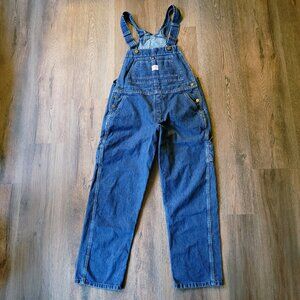 Key Bib Overalls Women's Size 14 Reg Blue Denim Work Chore Utility Farm